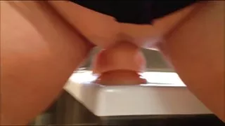 Wifey ridning stor dildo.
