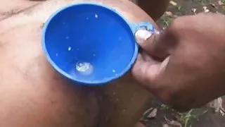 Grov anal sex og melk klyster