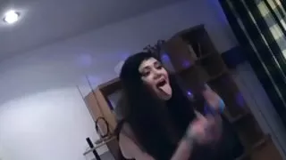 Hard anal sex med cum shot på festen