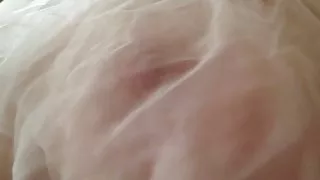 Bbw med hårete fitte på seg små se gjennom pantys.